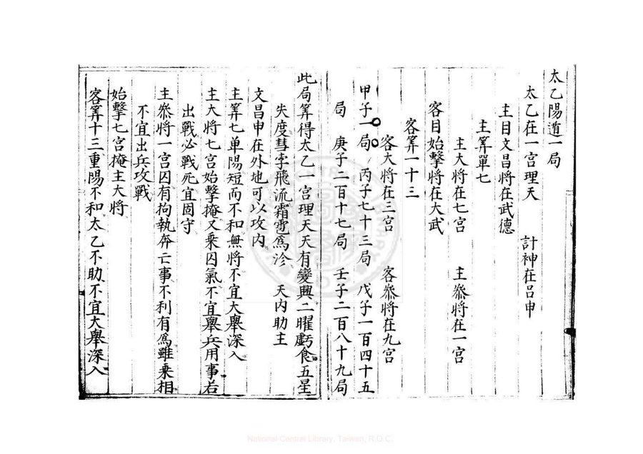 《太乙遁局#24冊不分卷明藍格鈔本# _ fozhu920.com》第 4 頁